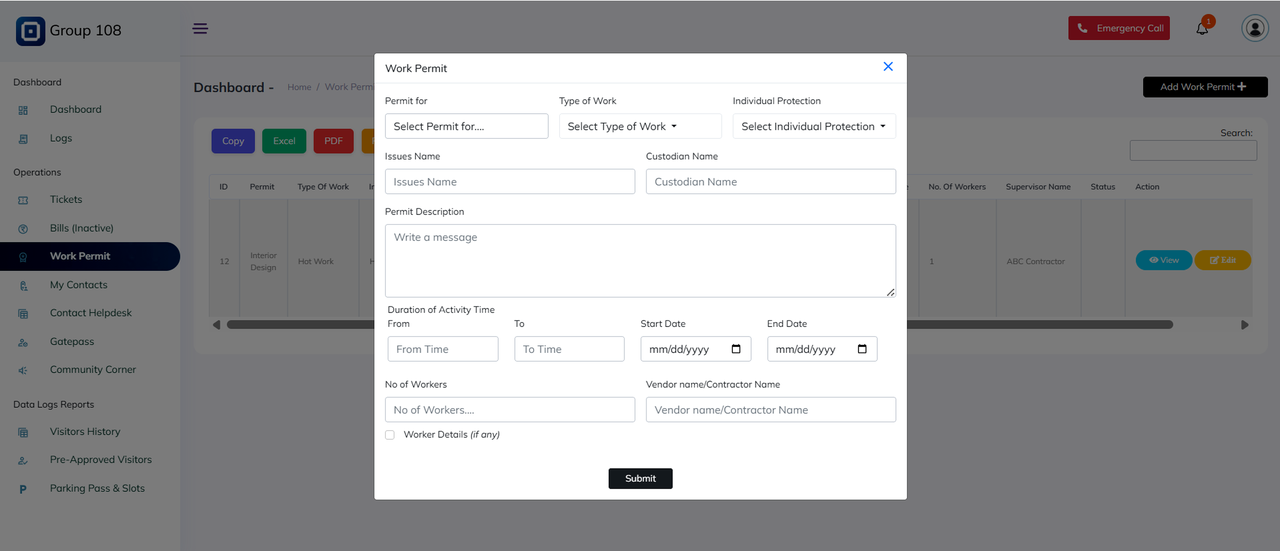 Digital Work Permit System